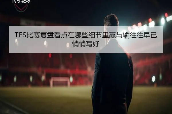 TES比赛复盘看点在哪些细节里赢与输往往早已悄悄写好 | yaboyule